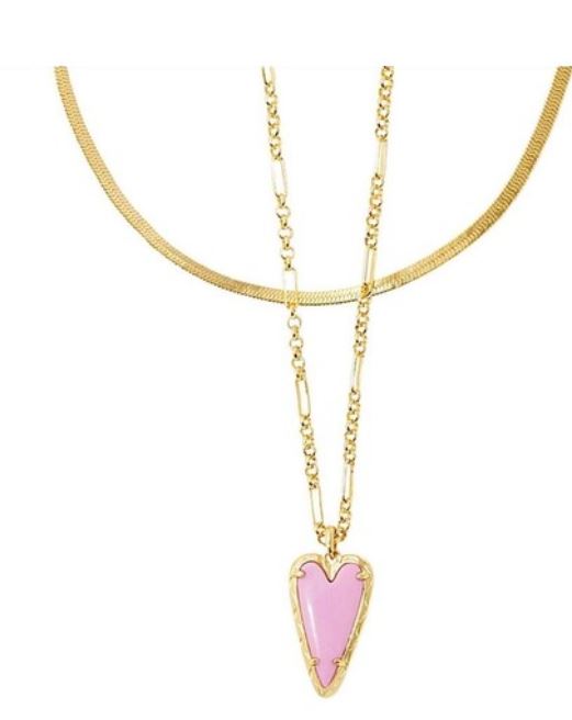 Kendra Scott Aria Magnesite 14K Gold Over Brass Multi-Strand Necklace –