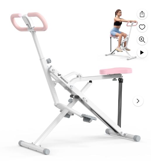 MERACH Adjustable Squat Assist Trainer Machine, 3 Tension Bands for Glutes & Quads Fitness – Home Gym Equipment for Strength Training