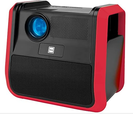 (NEW) RCA RPJ060 Portable Home Theater Projector – 2.5 Hours per Charge – Outdoor, Rechargeable, Speakers