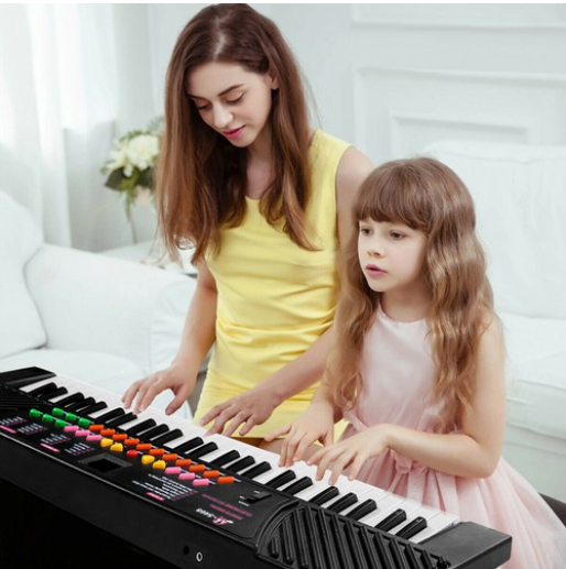 Costway 54 Keys Music Electronic Keyboard Kid Electric Piano Organ W/Mic &