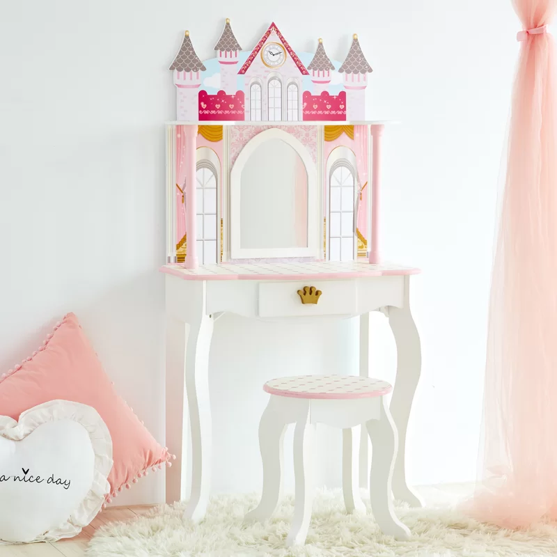 Teamson Kids Dreamland Castle 2-pc. Kids Bedroom Vanity Set