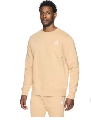 Reebok Mens and Big Mens Delta Fleece Crewneck Sweatshirt, up to Sizes 3XL