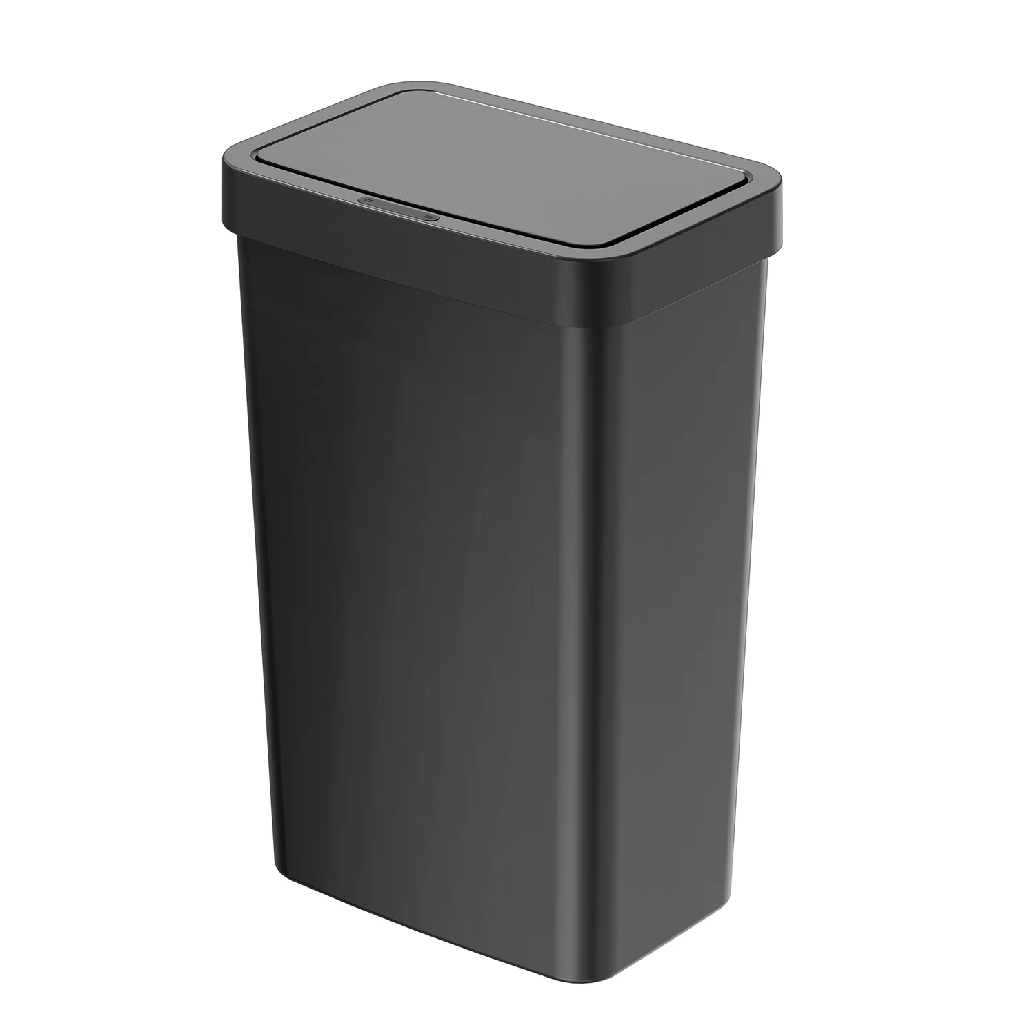 Mainstays 13.2 Gallon Kitchen Sensor Trash Can, Plastic Motion Sensor Kitchen Trash Can, Black