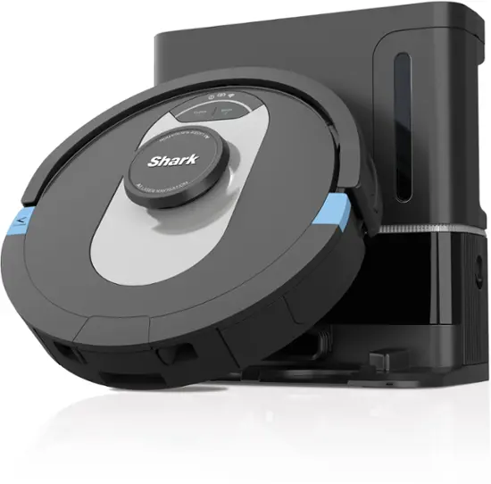 Shark – AI Ultra Robot Vacuum with Matrix Clean, Home Mapping, HEPA Bagless Self Empty Base, WiFI Connected – Black