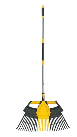 Expert Gardener 3-in-1 Leaf Rake, Functions as 30in Leaf Rake, 7in Shrub Rake or Leaf Scoops