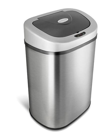Nine Stars Sensor Trash Can, Stainless Steel 21.1 gal