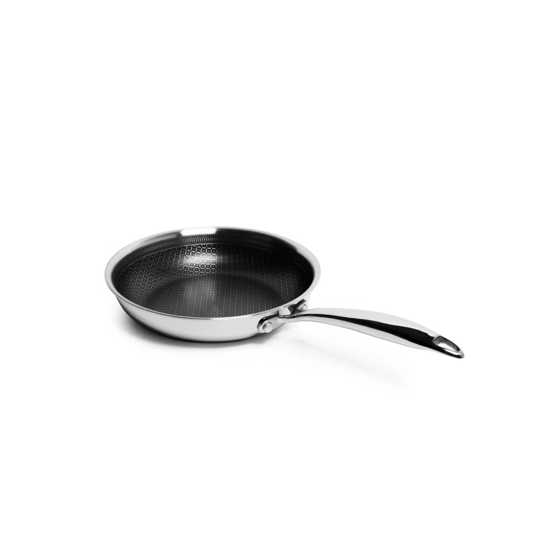 Lexi Home Modern Kitchen Basics Tri-Ply Stainless Steel Nonstick Frying Pan