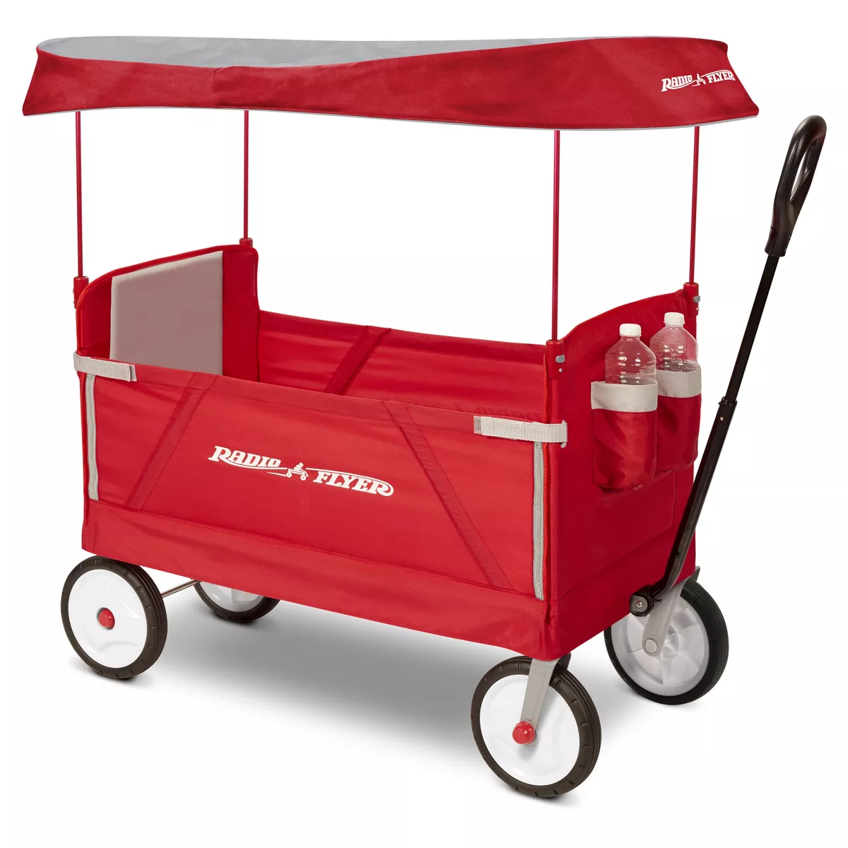 Radio Flyer 3 in 1 EZ Fold Wagon with Canopy – Red