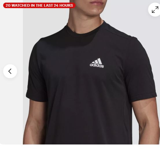 adidas men AEROREADY Designed to Move Feelready Sport Tee