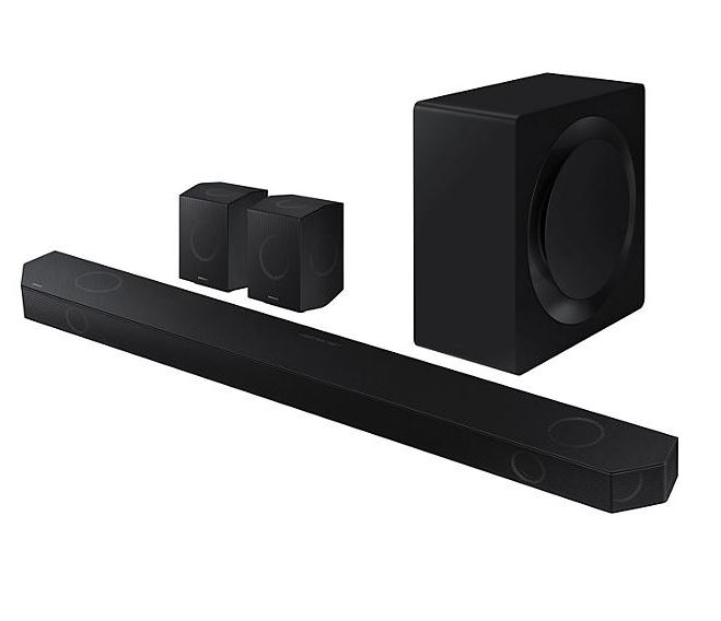 SAMSUNG 11.1.4 Channel Sound Bar with Wireless Subwoofer, Q-Symphony & Dolby ATMOS Audio