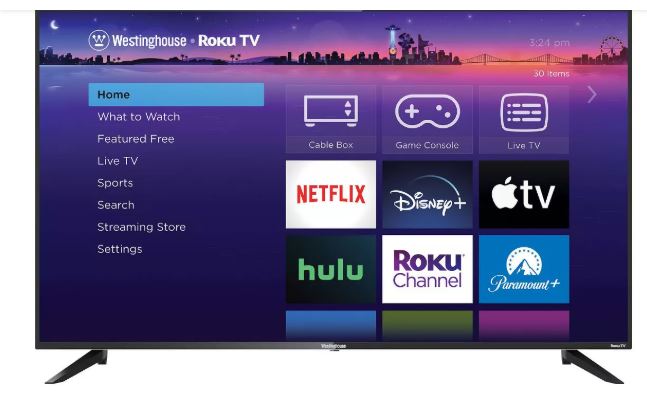 Westinghouse 65″ 4K Ultra HD Smart Roku TV with HDR