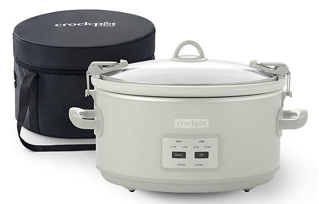 Crock-Pot 7-Quart Cook and Carry Programmable Slow Cooker with Carry Bag