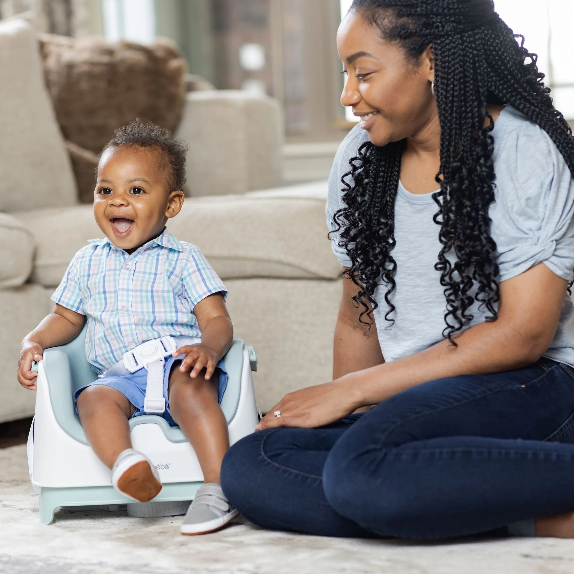 Monbebe Bobbi Feeding Booster, Stardust, Toddler