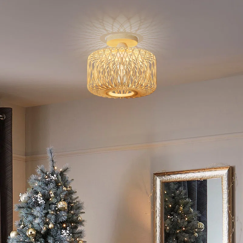 1-Light Flush Mount Ceiling Light，Semi Flush Mount Ceiling Light