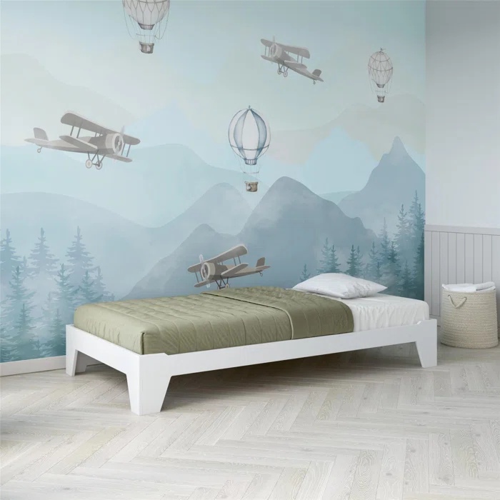 Maverick Twin Kids Montessori Floor Bed​ with 2 Heights