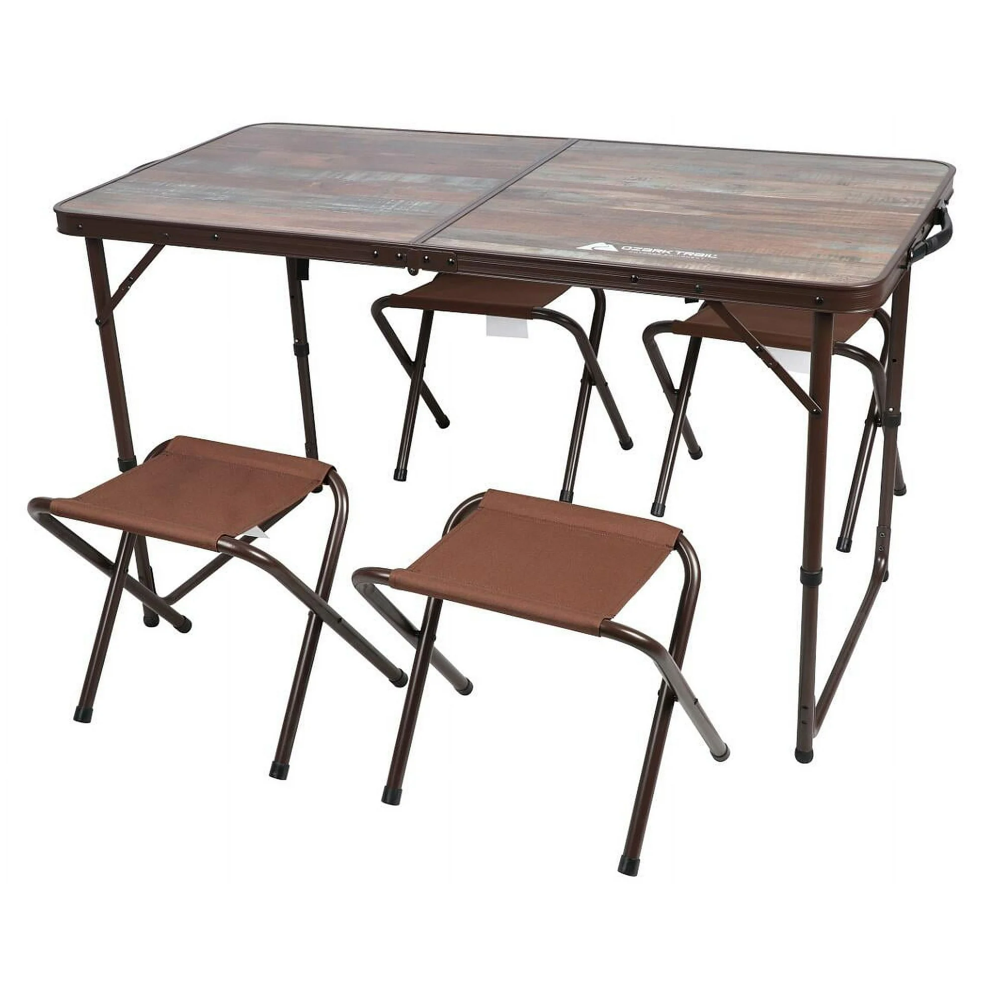 Ozark Trail Durable Steel and Aluminum Table and Stools