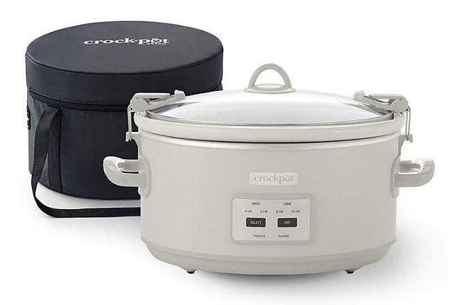 Crock-Pot 7-Quart Cook and Carry Programmable Slow Cooker with Carry Bag