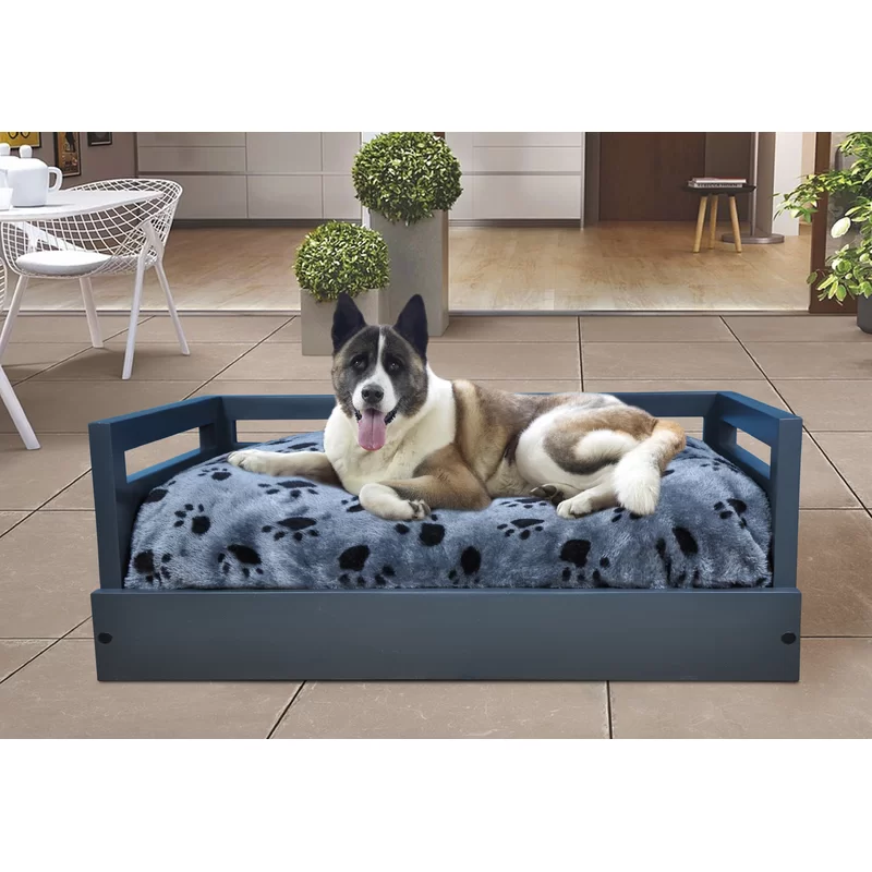 Hanke Wooden Dog Sofa with Cushion