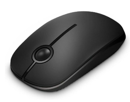 Wireless Mouse, 2.4G Slim Travel Mouse with USB Receiver