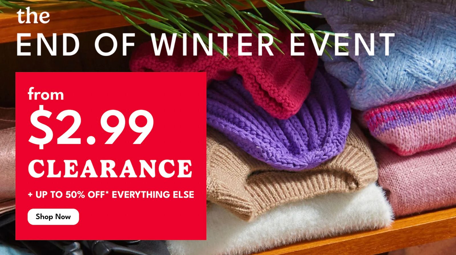 End of Winter Event from Carters