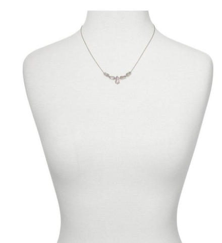 Kendra Scott June Foil Flakes Rhodium Over Brass Statement Necklace –