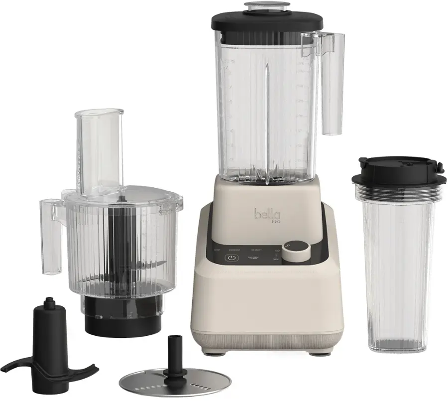 bella PRO – MasterBlend 3-in-1 Prep System with Blender, Personal Blender & Food Processor – Oatmilk