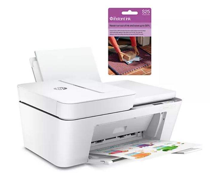 HP DeskJet All-in-One Printer with $25 Instant Ink Card