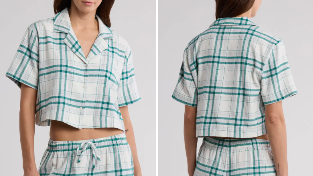 Flannel Shortie Pajamas