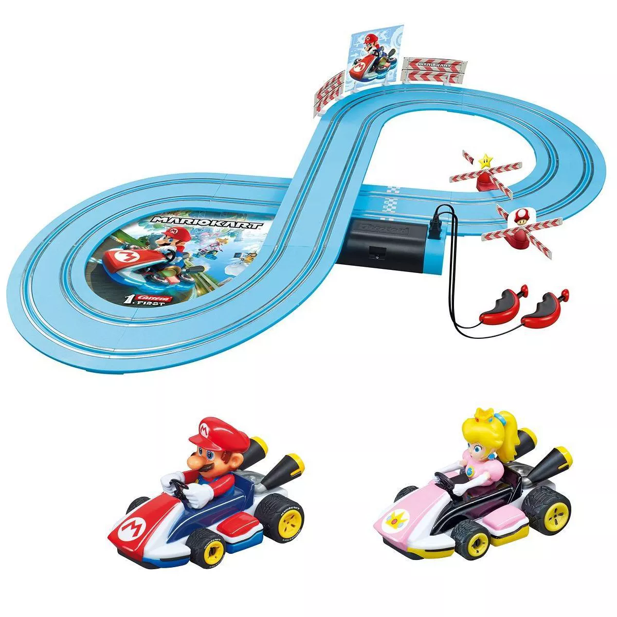 Carrera First Mario Kart Racing Set – featuring Mario and Peach