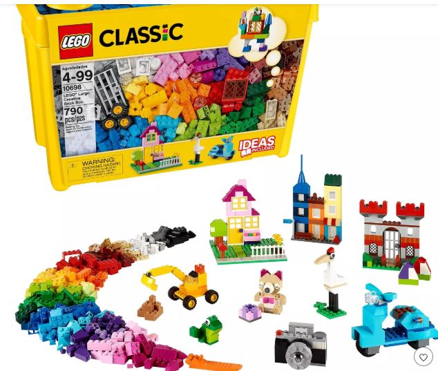 LEGO Classic Large Creative Brick Box Build Your Own Creative Toys, Kids Building Kit 10698