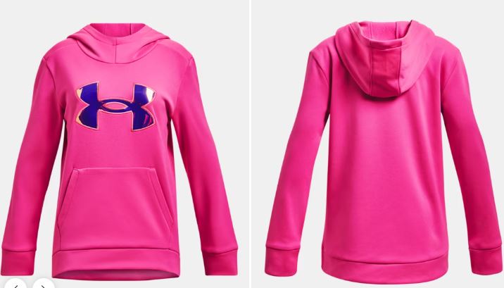 Girls’ Armour Fleece® Iridescent Big Logo Hoodie