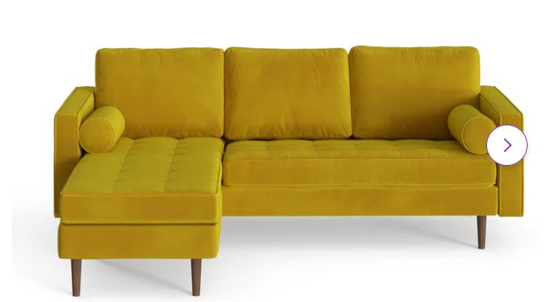 Geo 84″ Wide Reversible Sofa and Chaise