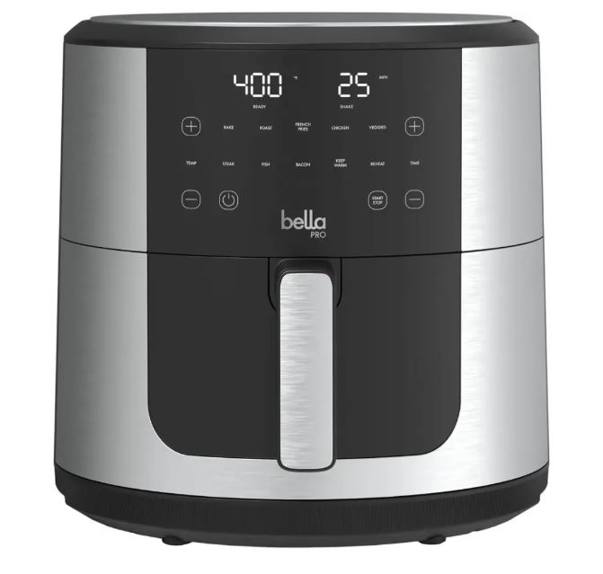 bella PRO – SmartCrisp 8-qt. Touchscreen Air Fryer – Stainless Steel
