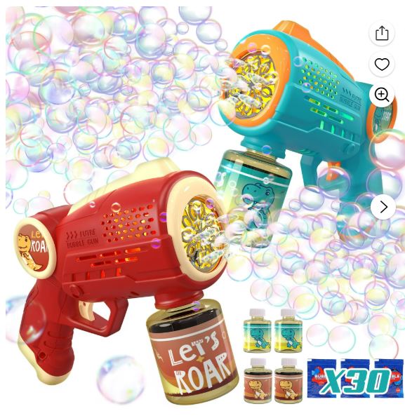 JoyStone DollHouse with Colorful Light, Pretend Play Toddler Doll House Furniture Sets with 3 Dolls, 9 Rooms DIY , Creative Gift for Girls