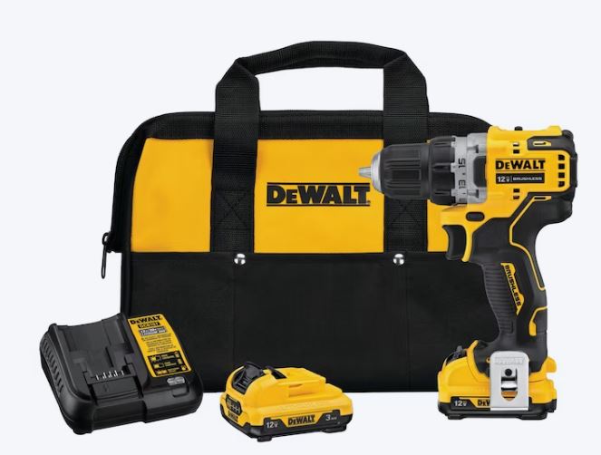 DEWALT XTREME 12-volt max 3/8-in Keyless Brushless Cordless Drill 2 -Batteries Included Soft Bag Included