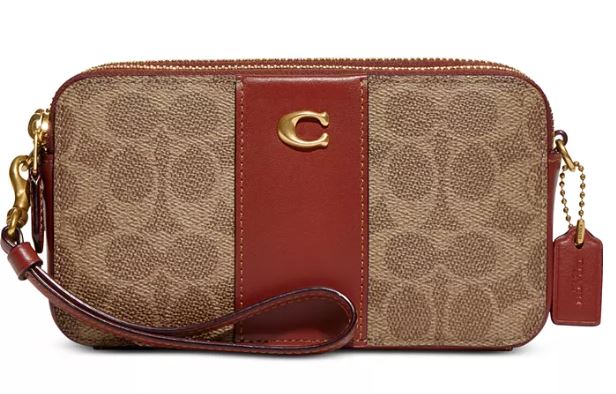 Colorblock Coated Canvas Signature Kira Crossbody