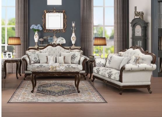 Elison Platform Bed with Fabric Upholstered Headboard and Wooden Slats