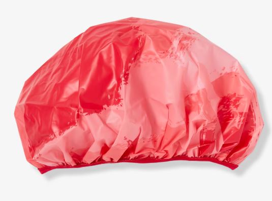 Pink Patterned Shower Cap