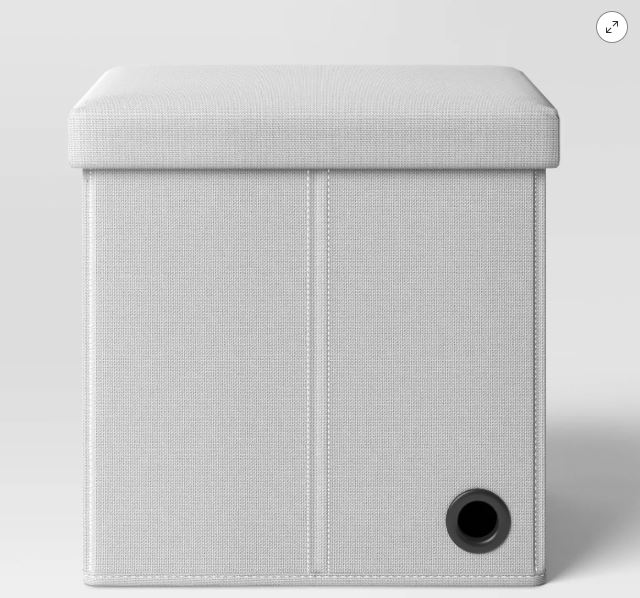 Collapsible Dorm Single Storage Ottoman – Room Essentials™