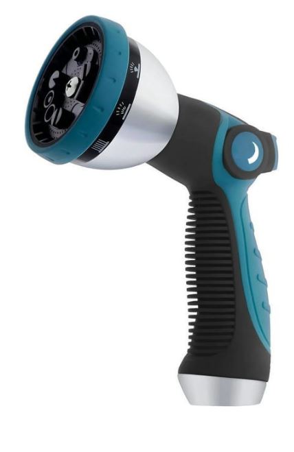 Water Hose Nozzle Sprayer – Features 10 Spray Patterns, Thumb Control, on off Valve for Easy Water Control – High Pressure Garden Hose Nozzle for Garden Hose – Garden Hose Spray Nozzle for Hose.