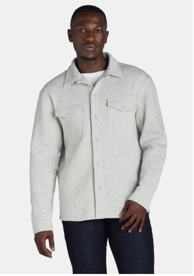 Lazer Men’s and Big Men’s Fleece Shacket, Sizes XS-3XL