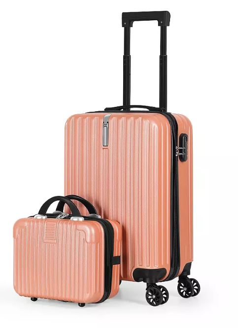Hikolayae Value Pack 2-Piece Hardside Spinner Luggage Set