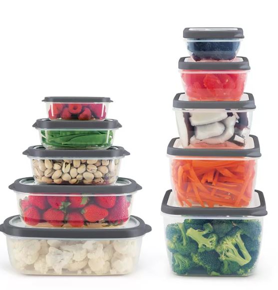 20-Pc. Vented Plastic Food Storage Set