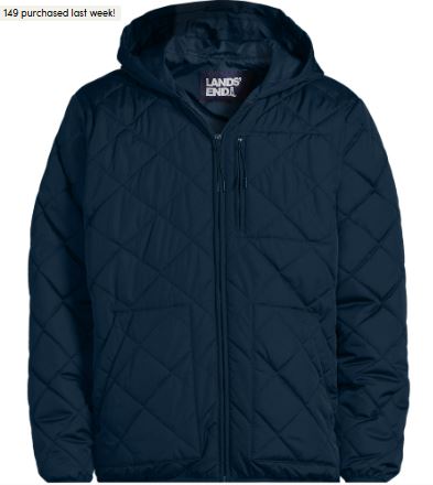 Men’s FeatherFree Insulated Diamond Quilted Hoodie Jacket