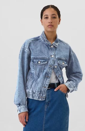 Relaxed Icon Denim Bomber Jacket