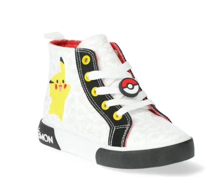 Pokémon Kids’ High-Top Sneakers, Sizes 1-13
