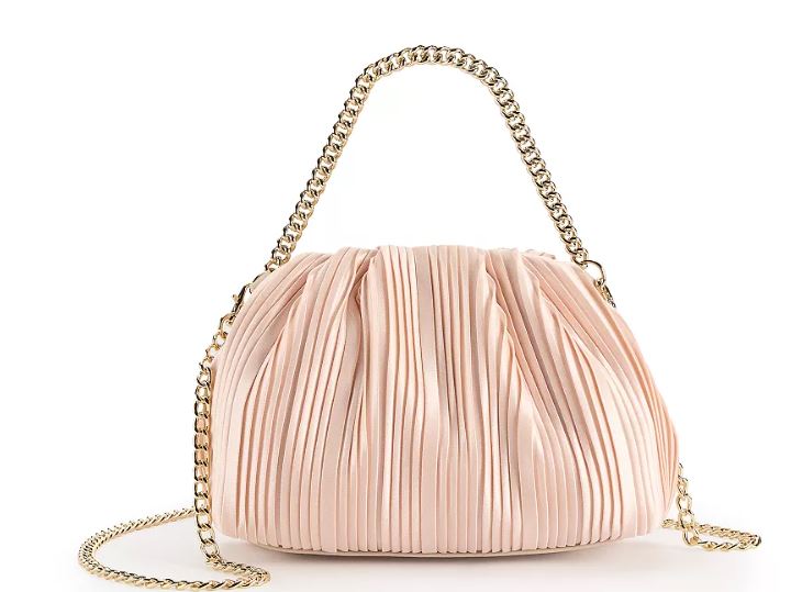 LC Lauren Conrad Molly Ruched Clutch