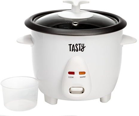 Tasty Mini Rice Cooker with Removable Nonstick Bowl