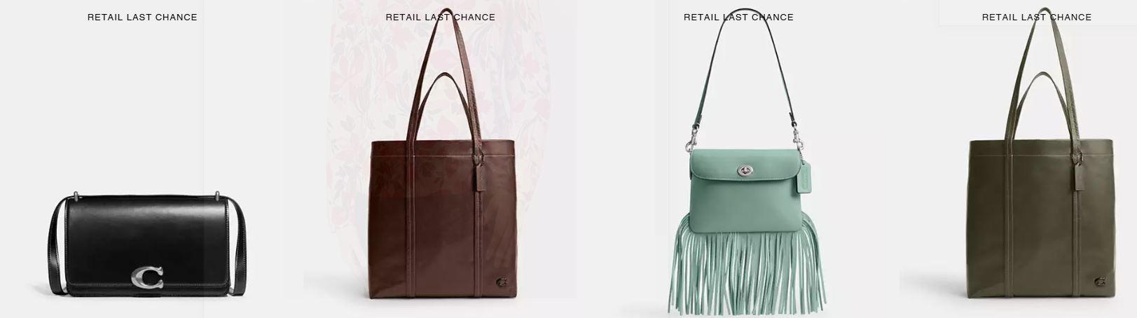 COACH OUTLET 60% OFF Retail Last Chance!