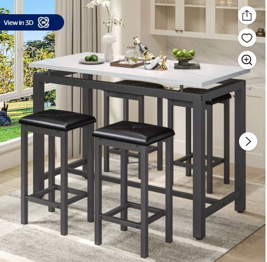 JoyJolt Alina Ribbed Highball and DOF Drinkware Glasses (Set of 8)